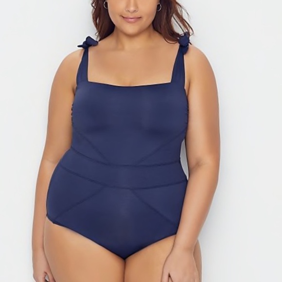 BECCA Other - Becca Navy Color Code One Piece Swimsuit